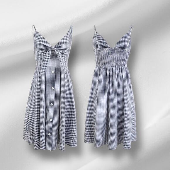 Summer Tie  Front Spaghetti Straps Dress Small - Picture 1 of 8